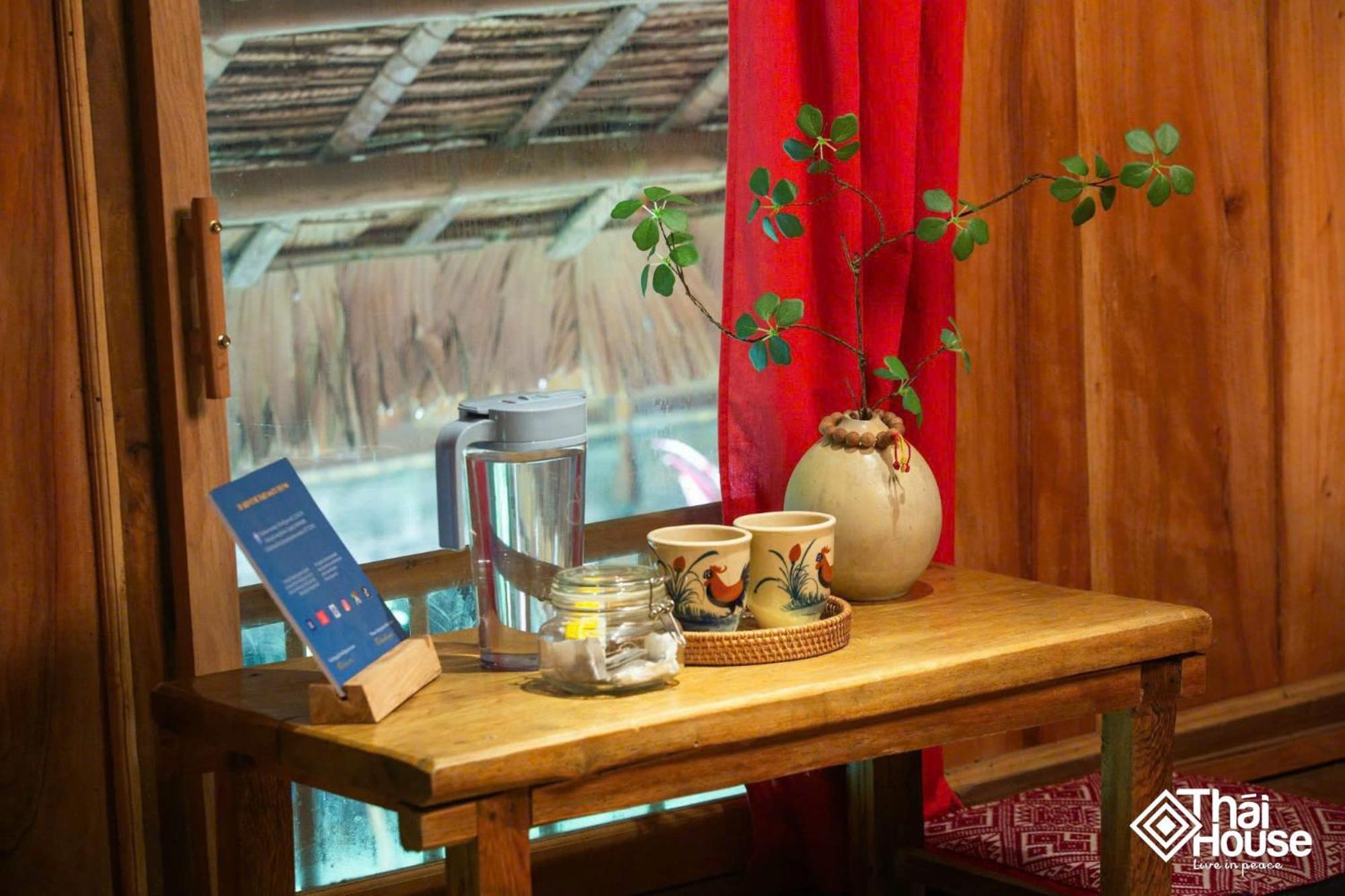 Thai House Pu Luong - Century Old Stilt House With Terrace Views Huong Ba Thuoc Zewnętrze zdjęcie